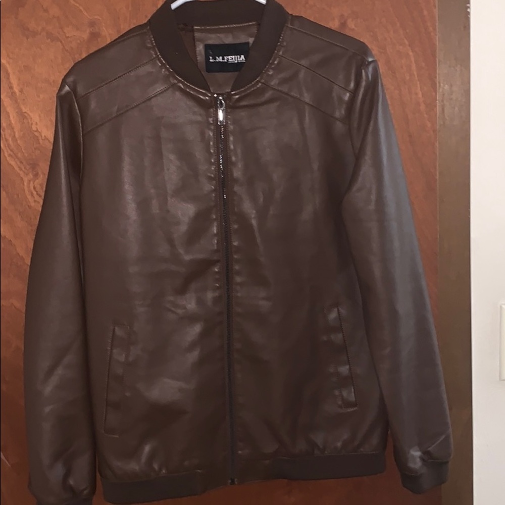 Leather jacket Brown